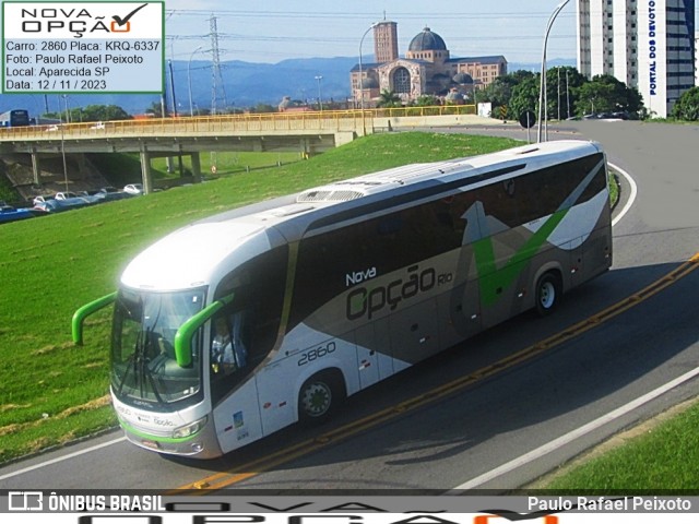 Nova Opção Turismo 2860 na cidade de Aparecida, São Paulo, Brasil, por Paulo Rafael Peixoto. Número da foto: #12490083.