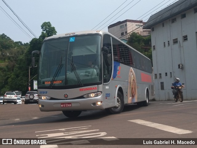 Reunidas Transportes Coletivos 27217 na cidade de Seara, Santa Catarina, Brasil, por Luís Gabriel H. Macedo. Número da foto: #12490604.