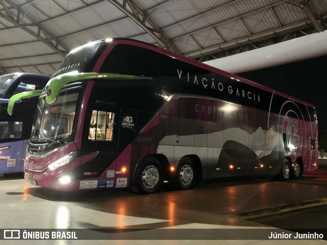 Viação Garcia 86099 na cidade de Marília, São Paulo, Brasil, por Júnior Juninho. Número da foto: #12494693.