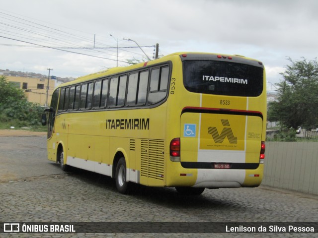 Viação Itapemirim 8533 na cidade de Caruaru, Pernambuco, Brasil, por Lenilson da Silva Pessoa. Número da foto: #12494205.