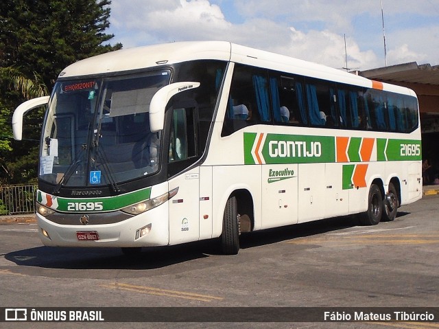Empresa Gontijo de Transportes 21695 na cidade de Três Corações, Minas Gerais, Brasil, por Fábio Mateus Tibúrcio. Número da foto: #12493094.