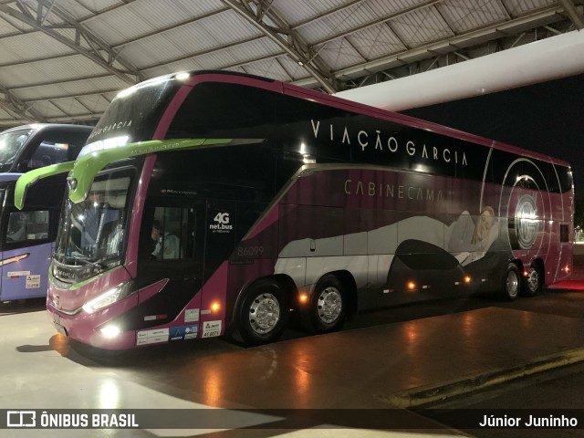 Viação Garcia 86099 na cidade de Marília, São Paulo, Brasil, por Júnior Juninho. Número da foto: #12494688.