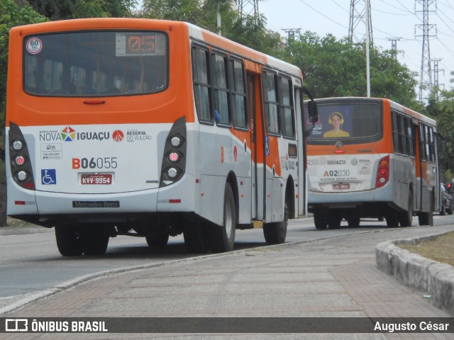 Expresso Nossa Senhora da Glória B06055 na cidade de Nova Iguaçu, Rio de Janeiro, Brasil, por Augusto César. Número da foto: #12494742.
