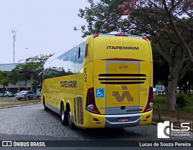 Viação Itapemirim 60599 na cidade de Campos dos Goytacazes, Rio de Janeiro, Brasil, por Lucas de Souza Pereira. Número da foto: #12493970.