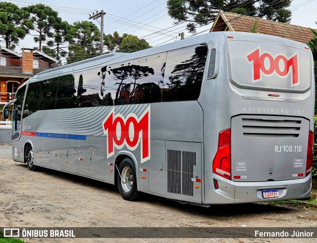 Auto Viação 1001 RJ 108.118 na cidade de Campos do Jordão, São Paulo, Brasil, por Fernando Júnior. Número da foto: #12494513.
