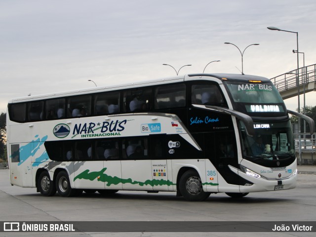 Nar-Bus Internacional 385 na cidade de Santiago, Santiago, Metropolitana de Santiago, Chile, por João Victor. Número da foto: #12497353.