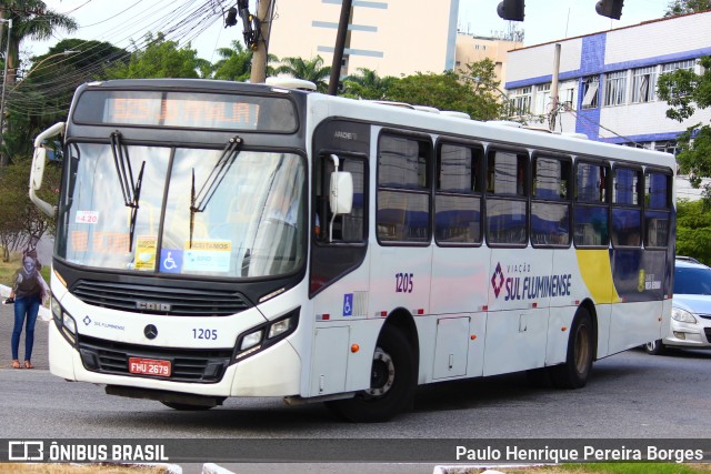 Viação Sul Fluminense 1205 na cidade de Volta Redonda, Rio de Janeiro, Brasil, por Paulo Henrique Pereira Borges. Número da foto: #12497400.