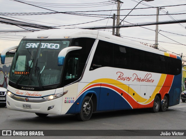 Buses Peñablanca GLZH82 na cidade de Santiago, Santiago, Metropolitana de Santiago, Chile, por João Victor. Número da foto: #12497788.