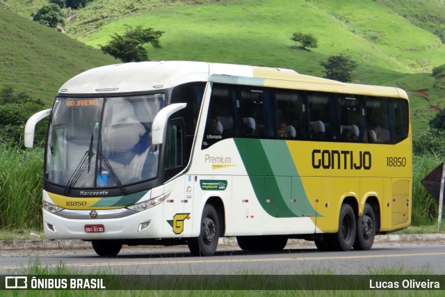 Empresa Gontijo de Transportes 18850 na cidade de Leopoldina, Minas Gerais, Brasil, por Lucas Oliveira. Número da foto: #12495903.