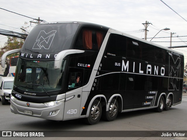 Buses Milano 430 na cidade de Santiago, Santiago, Metropolitana de Santiago, Chile, por João Victor. Número da foto: #12497760.