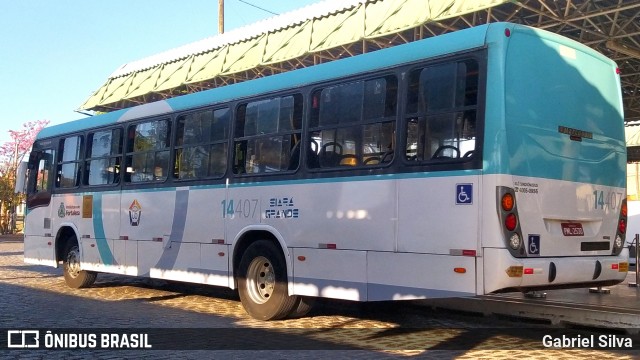 Viação Siará Grande 14407 na cidade de Fortaleza, Ceará, Brasil, por Gabriel Silva. Número da foto: #12497261.