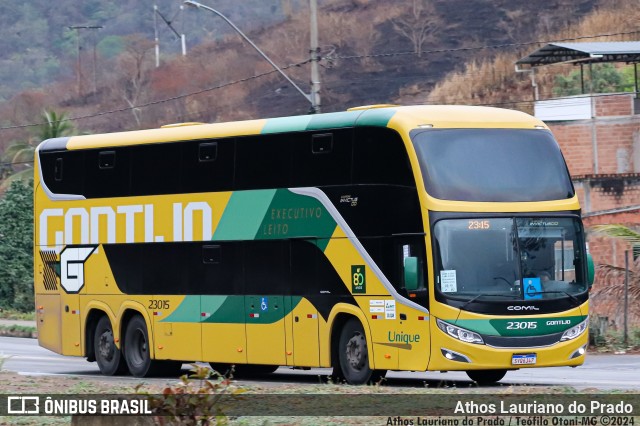 Empresa Gontijo de Transportes 23015 na cidade de Teófilo Otoni, Minas Gerais, Brasil, por Athos Lauriano do Prado. Número da foto: #12496415.