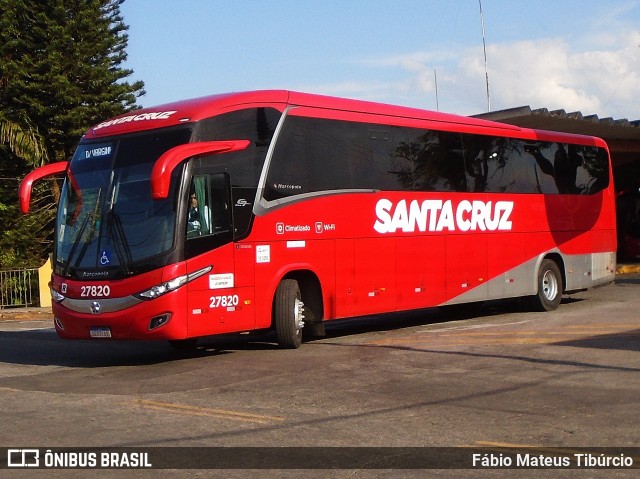 Viação Santa Cruz 27820 na cidade de Três Corações, Minas Gerais, Brasil, por Fábio Mateus Tibúrcio. Número da foto: #12495419.