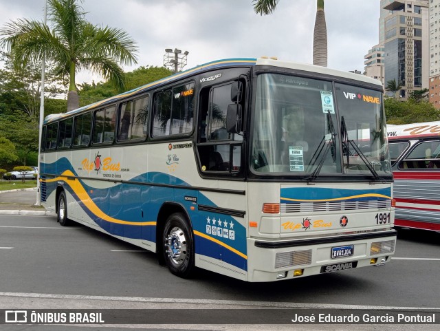 Vip Bus Comércio de Ônibus 1991 na cidade de Barueri, São Paulo, Brasil, por José Eduardo Garcia Pontual. Número da foto: #12496193.