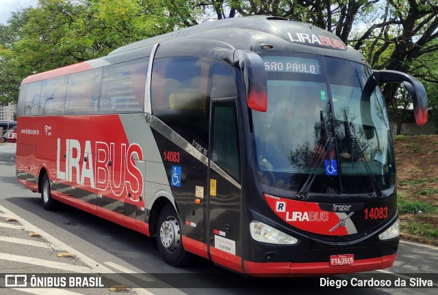 Lirabus 14083 na cidade de Campinas, São Paulo, Brasil, por Diego Cardoso da Silva. Número da foto: #12495247.