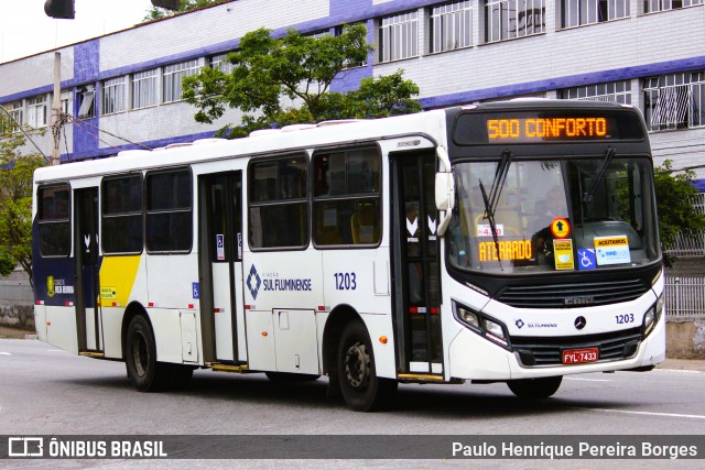 Viação Sul Fluminense 1203 na cidade de Volta Redonda, Rio de Janeiro, Brasil, por Paulo Henrique Pereira Borges. Número da foto: #12497388.