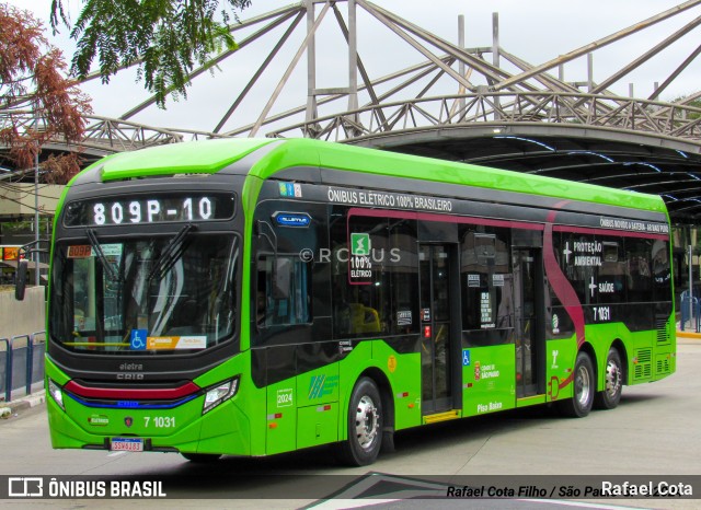 Viação Campo Belo 7 1031 na cidade de São Paulo, São Paulo, Brasil, por Rafael Cota. Número da foto: #12497227.