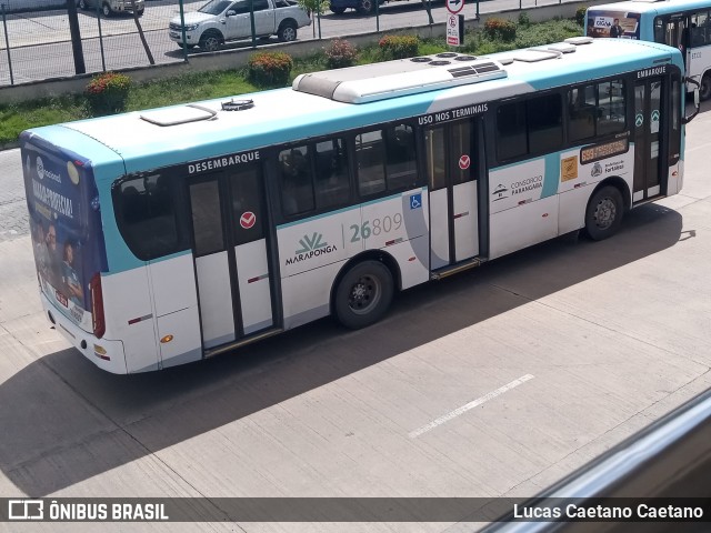 Maraponga Transportes 26809 na cidade de Fortaleza, Ceará, Brasil, por Lucas Caetano. Número da foto: #12455046.