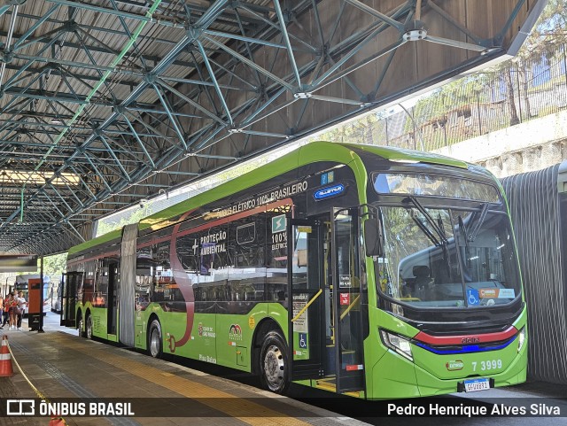Viação Metrópole Paulista - Zona Sul 7 3999 na cidade de São Paulo, São Paulo, Brasil, por Pedro Henrique Alves Silva. Número da foto: #12453406.