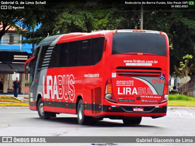 Lirabus 12187 na cidade de São Paulo, São Paulo, Brasil, por Gabriel Giacomin de Lima. Número da foto: #12454054.