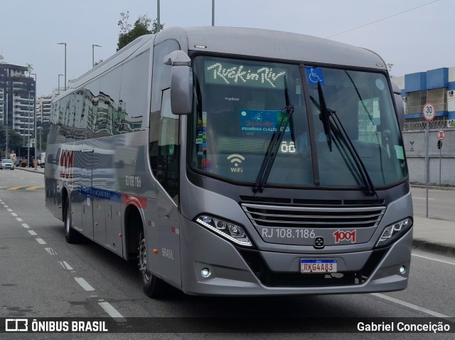 Auto Viação 1001 RJ 108.1186 na cidade de Rio de Janeiro, Rio de Janeiro, Brasil, por Gabriel Conceição. Número da foto: #12453621.