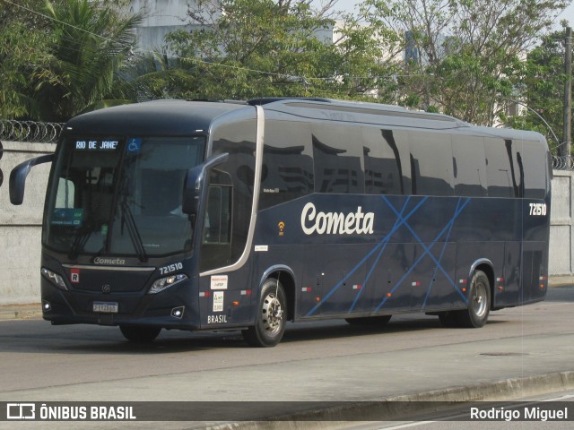 Viação Cometa 721510 na cidade de Rio de Janeiro, Rio de Janeiro, Brasil, por Rodrigo Miguel. Número da foto: #12454374.
