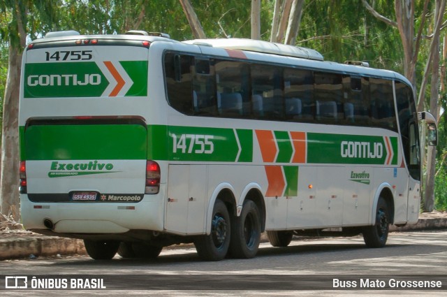 Empresa Gontijo de Transportes 14755 na cidade de Cuiabá, Mato Grosso, Brasil, por Buss Mato Grossense. Número da foto: #12455427.