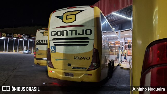 Empresa Gontijo de Transportes 18240 na cidade de João Monlevade, Minas Gerais, Brasil, por Juninho Nogueira. Número da foto: #12454627.