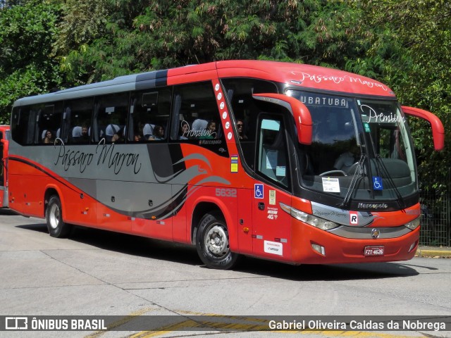 Empresa de Ônibus Pássaro Marron 5632 na cidade de São Paulo, São Paulo, Brasil, por Gabriel Oliveira Caldas da Nobrega. Número da foto: #12453548.