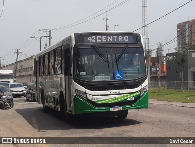 Viação Piracicabana Santos 4405 na cidade de Santos, São Paulo, Brasil, por Davi Cesar. Número da foto: #12453512.