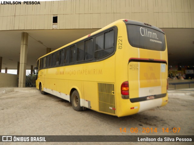 Viação Itapemirim 8221 na cidade de Caruaru, Pernambuco, Brasil, por Lenilson da Silva Pessoa. Número da foto: #12454667.
