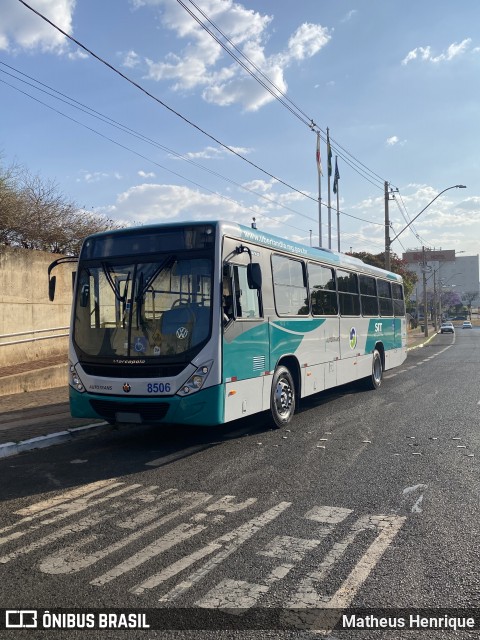 Autotrans Transportes Urbanos e Rodoviários 8506 na cidade de Uberlândia, Minas Gerais, Brasil, por Matheus Henrique. Número da foto: #12453688.