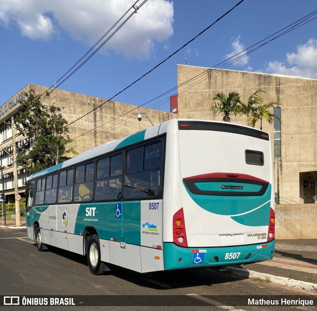 Autotrans Transportes Urbanos e Rodoviários 8507 na cidade de Uberlândia, Minas Gerais, Brasil, por Matheus Henrique. Número da foto: #12453698.
