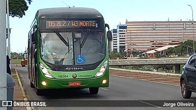 Viação Piracicabana Distrito Federal 115304 na cidade de Brasília, Distrito Federal, Brasil, por Jorge Oliveira. Número da foto: #12453670.