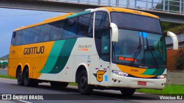 Empresa Gontijo de Transportes 17115 na cidade de Magé, Rio de Janeiro, Brasil, por Vinicius RJ. Número da foto: #12454958.