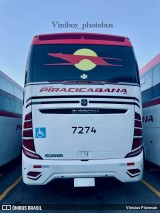Viação Piracicabana 7274 na cidade de São Bernardo do Campo, São Paulo, Brasil, por Vinicius Piovesan. Número da foto: #:id.