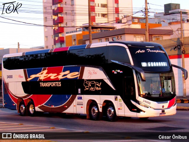 Arte Transportes e Turismo 24000 na cidade de Belo Horizonte, Minas Gerais, Brasil, por César Ônibus. Número da foto: #12500779.