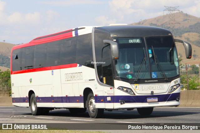 Viação Piracicabana 1674 na cidade de Roseira, São Paulo, Brasil, por Paulo Henrique Pereira Borges. Número da foto: #12500255.