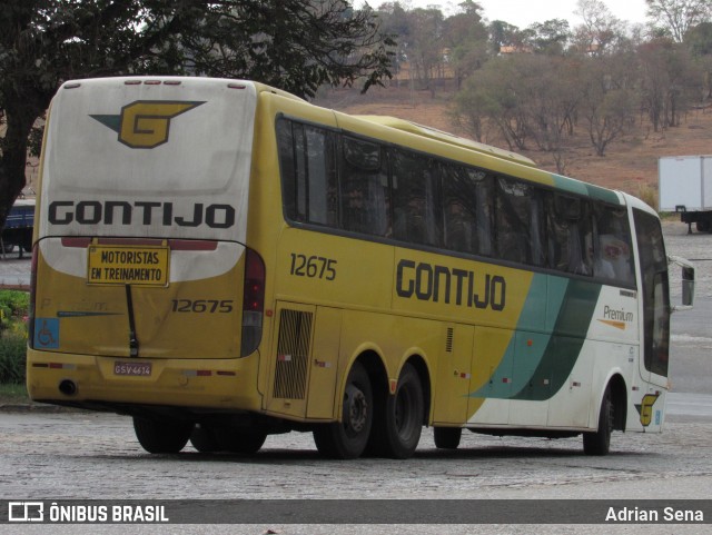Empresa Gontijo de Transportes 12675 na cidade de João Monlevade, Minas Gerais, Brasil, por Adrian Sena. Número da foto: #12500791.