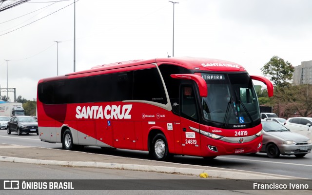 Viação Santa Cruz 24819 na cidade de São Paulo, São Paulo, Brasil, por Francisco Ivano. Número da foto: #12499343.