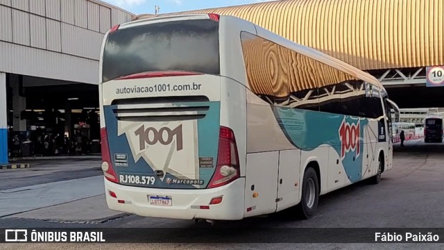Auto Viação 1001 RJ 108.579 na cidade de Rio de Janeiro, Rio de Janeiro, Brasil, por Fábio Paixão. Número da foto: #12500183.
