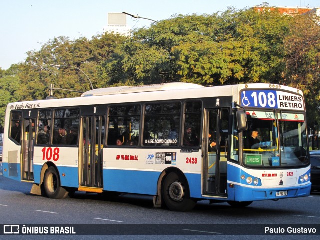 Transporte de Pasajeros General Roca 2428 na cidade de Ciudad Autónoma de Buenos Aires, Argentina, por Paulo Gustavo. Número da foto: #12500093.