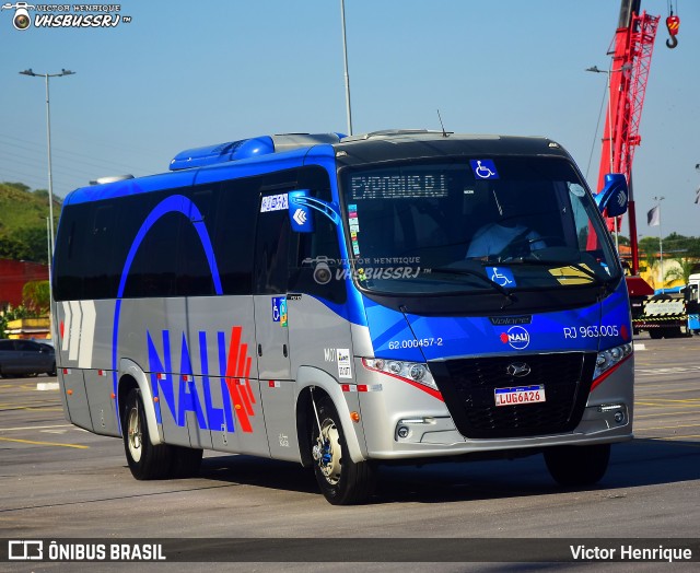 Nali Transportes e Turismo RJ 963.005 na cidade de Duque de Caxias, Rio de Janeiro, Brasil, por Victor Henrique. Número da foto: #12500653.