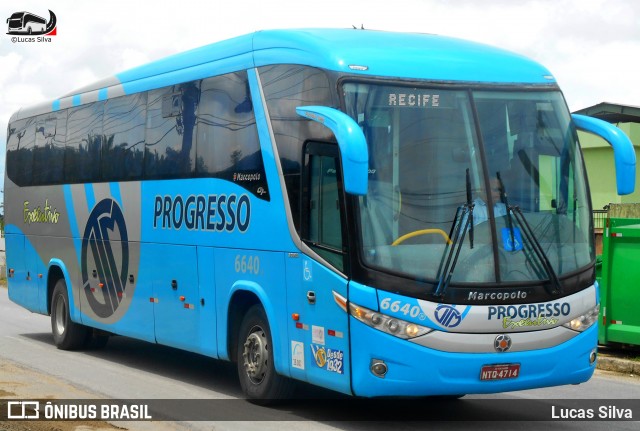 Auto Viação Progresso 6640 na cidade de Recife, Pernambuco, Brasil, por Lucas Silva. Número da foto: #12497912.