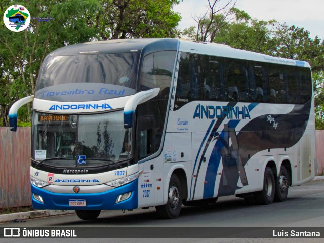 Empresa de Transportes Andorinha 7007 na cidade de Brasília, Distrito Federal, Brasil, por Luis Santana. Número da foto: #12498015.