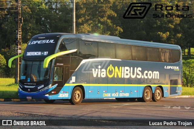 LopeSul Transportes - Lopes e Oliveira Transportes e Turismo - Lopes Sul 3028 na cidade de Carazinho, Rio Grande do Sul, Brasil, por Lucas Pedro Trojan. Número da foto: #12499466.