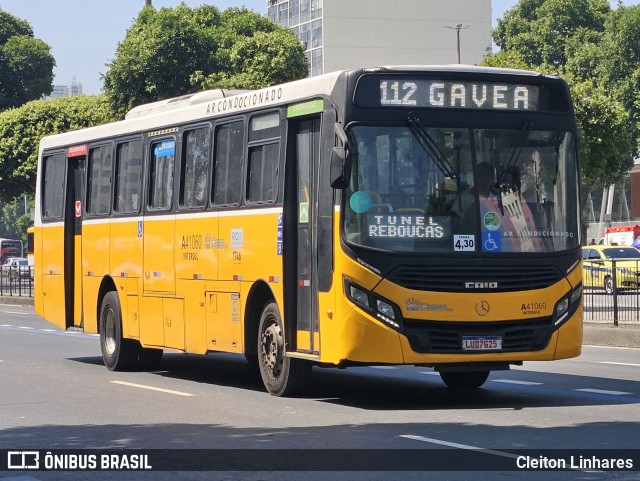 Real Auto Ônibus A41060 na cidade de Rio de Janeiro, Rio de Janeiro, Brasil, por Cleiton Linhares. Número da foto: #12498322.