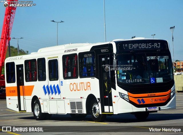 Colitur Transportes Rodoviários RJ 116.009 na cidade de Duque de Caxias, Rio de Janeiro, Brasil, por Victor Henrique. Número da foto: #12500725.