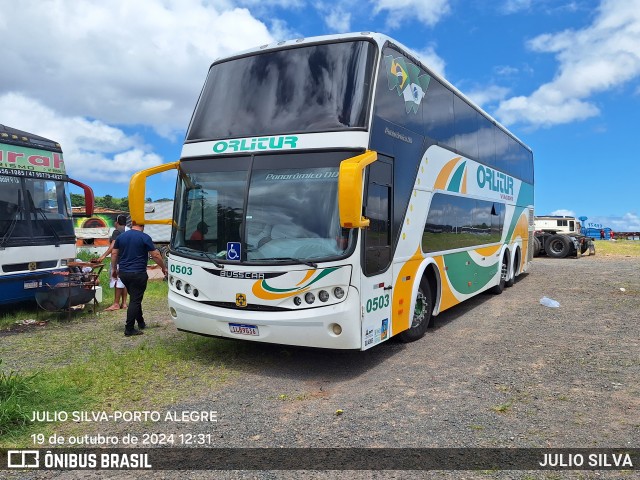 Orlitur Transporte e Turismo 0503 na cidade de Porto Alegre, Rio Grande do Sul, Brasil, por JULIO SILVA. Número da foto: #12500898.