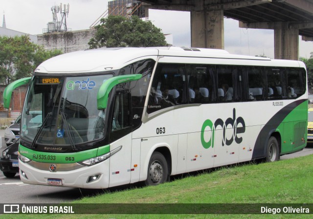 Ande Transporte RJ 535.033 na cidade de Rio de Janeiro, Rio de Janeiro, Brasil, por Diego Oliveira. Número da foto: #12498681.